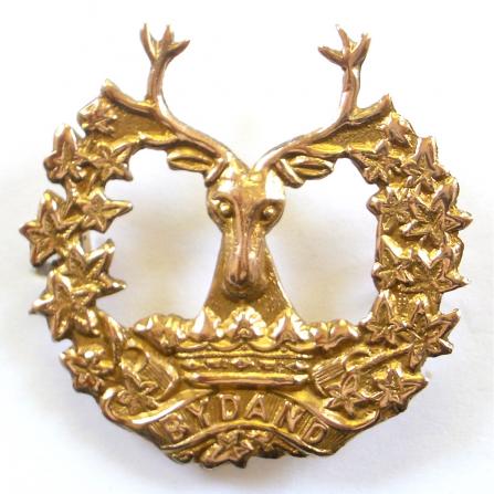 WW1 Gordon Highlanders Gold Scottish Regimental Sweetheart Brooch by George Loveridge. 