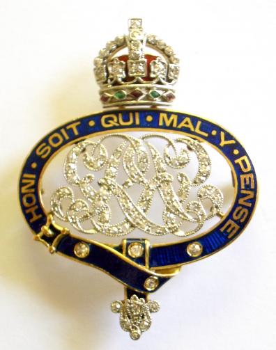 Grenadier Guards Diamond & Enamel Regimental Brooch.