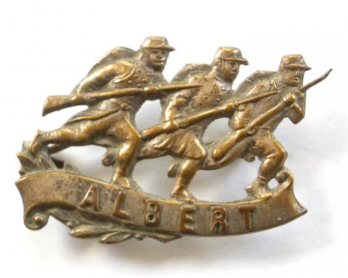 WW1 The Battle of Albert, Advancing French Soldiers Sweetheart Brooch.