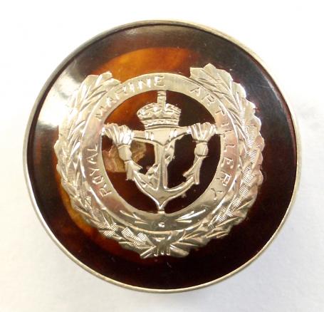 WW1 Royal Marine Artillery 1918 silver RMA sweetheart brooch
