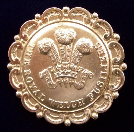 Royal Welch Fusiliers 1903 Hallmarked Silver, Antique Regimental Sweetheart Brooch.