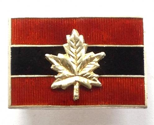 WW2 First Canadian Army Formation Sign Silver & Enamel Pin Brooch / Badge.