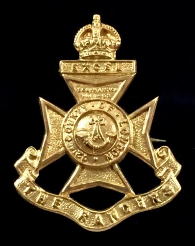 WW1 12th County of London Battalion, The Rangers Gold Regimental Sweetheart Brooch.