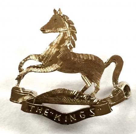 WW1 The King's (Liverpool Regiment) Gold on Silver Sweetheart Brooch by Ahronsberg Brothers, Birmingham.