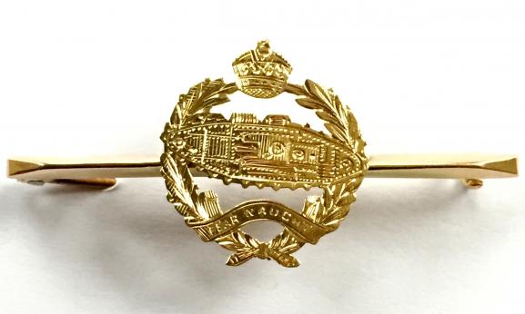 Royal Tank Corps Gold Regimental Sweetheart Brooch.
