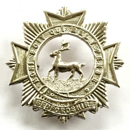 WW1 Bedfordshire Regiment Silver Regimental Sweetheart Brooch by Thomas Lynton Mott, Birmingham.
