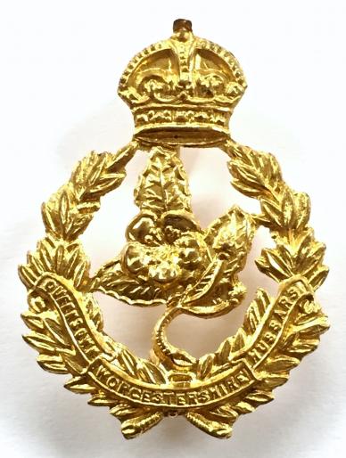 WW1 Queen's Own Worcestershire Hussars Regimental Yeomanry Sweetheart Brooch.