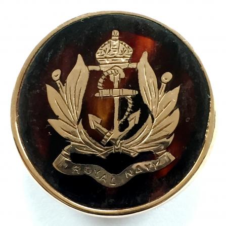 Royal Navy Officer's Style gold sweetheart brooch