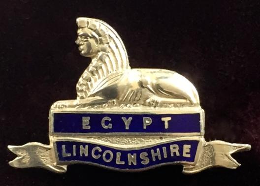 WW1 Lincolnshire Regiment Silver & Enamel Sweetheart Brooch by Charles Usher, Birmingham.