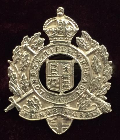 WWII The 5th Battalion London Rifle Brigade Silver Sweetheart Brooch.
