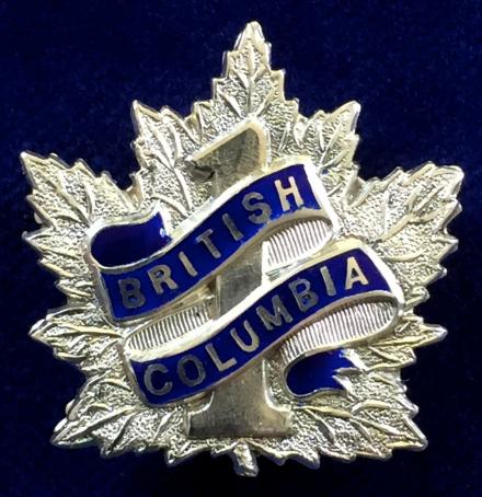 WW1 Canadian 7th Infantry Battalion CEF, Silver & Enamel Canadian Expeditionary Force Sweetheart Brooch by J W Tiptaft & Son Ltd.