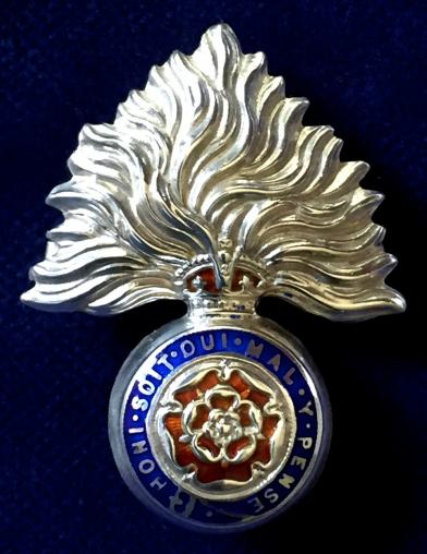 WW1 1st, 2nd, 3rd & 4th City of London Battalions, Royal Fusiliers Silver & Enamel Sweetheart Brooch by Thomas Lynton Mott.