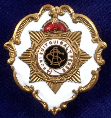 Royal Army Service Corps white faced enamel sweetheart brooch