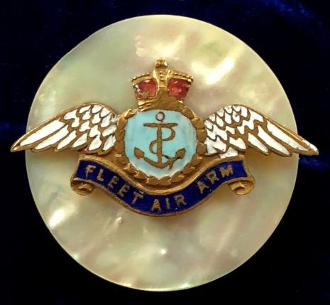 Royal Navy Fleet Air Arm Mother of Pearl Sweetheart Brooch.