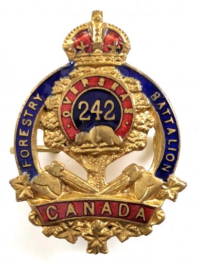 Canadian CEF 242nd Infantry Battalion sweetheart brooch