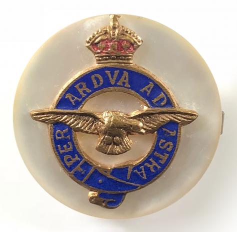 Royal Air Force mother of pearl RAF sweetheart brooch