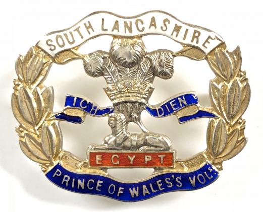 South Lancashire Regiment 1916 hallmarked silver sweetheart brooch