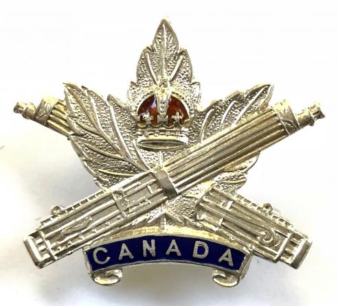 Canadian Machine Gun Corps silver sweetheart brooch