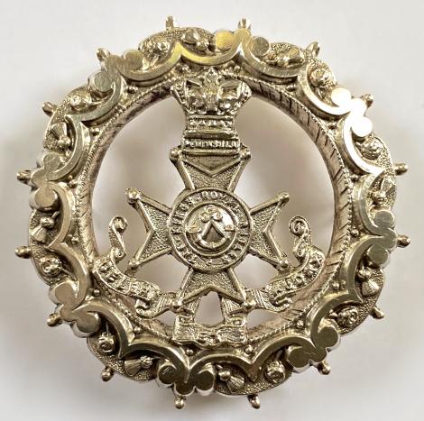 The Kings Royal Rifles 1892 hallmarked silver KRRC sweetheart brooch