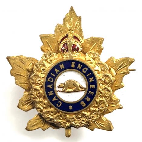 WW1 Canadian Engineers CEF gilt sweetheart brooch
