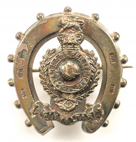 Royal Marine Light Infantry 1899 silver horseshoe sweetheart brooch