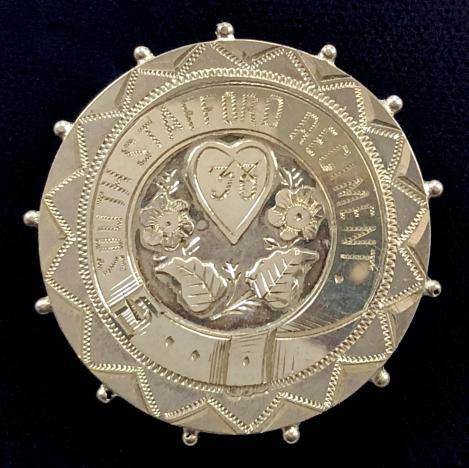 South Staffordshire Regiment 1897 silver sweetheart brooch