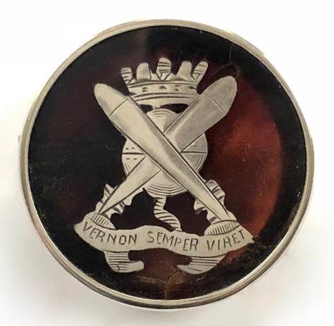 HMS Vernon Torpedo Branch 1915 silver sweetheart brooch