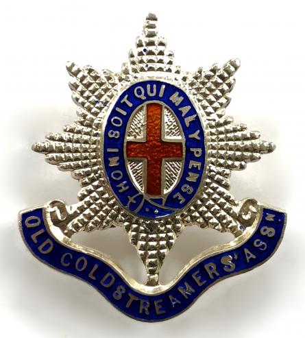 Old Coldstreamers Association 1931 hallmarked silver badge
