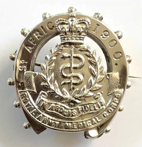 Royal Army Medical Corps South Africa 1900 silver sweetheart brooch