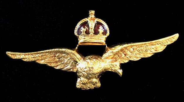 Royal Air Force crowned eagle RAF sweetheart brooch