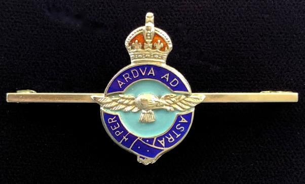 WW2 Royal Air Force RAF Per Ardva Ad Astra silver brooch by James Fenton