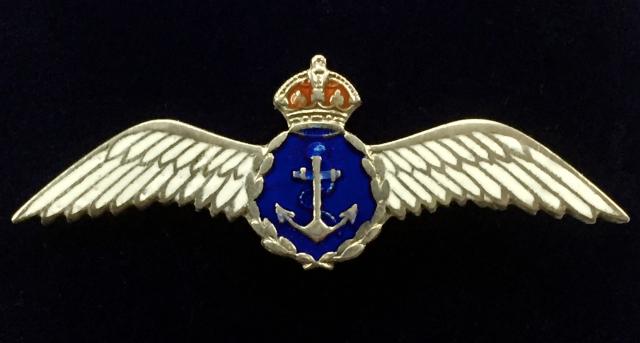 WW2 Fleet Air Arm pilot's wing silver sweetheart brooch