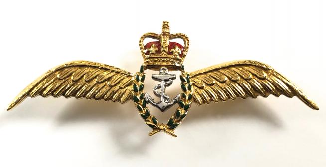 Royal Navy Fleet Air Arm gold pilot's wing FAA sweetheart brooch