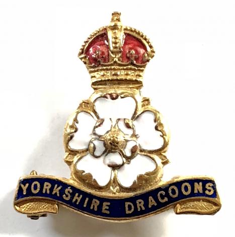 Queen's Own Yorkshire Dragoons sweetheart brooch