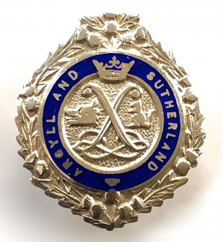 Argyll & Sutherland Highlanders Scottish regimental sweetheart brooch