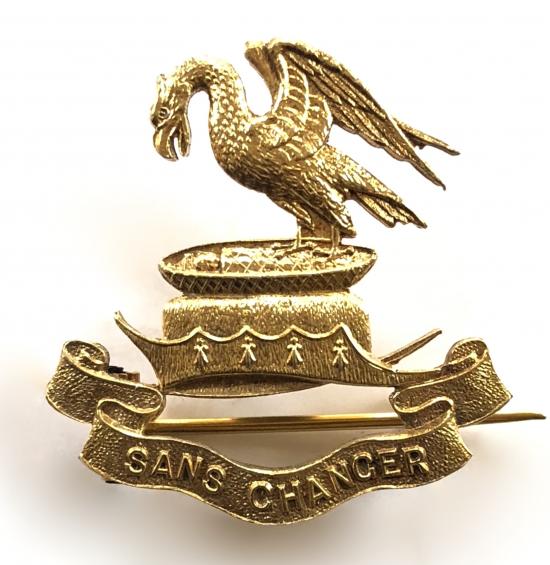 WW1 Liverpool Pals Kitchener's Army silver gilt sweetheart brooch