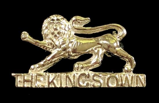 The King's Own (Royal Lancaster Regiment) silver sweetheart brooch