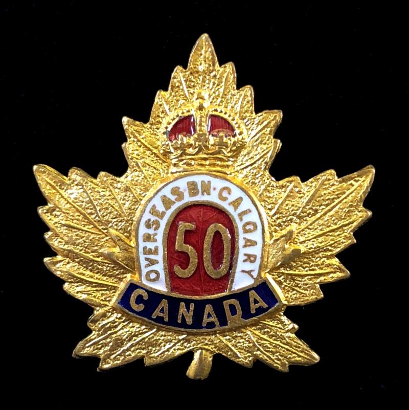 Canadian CEF 50th Infantry Battalion sweetheart brooch