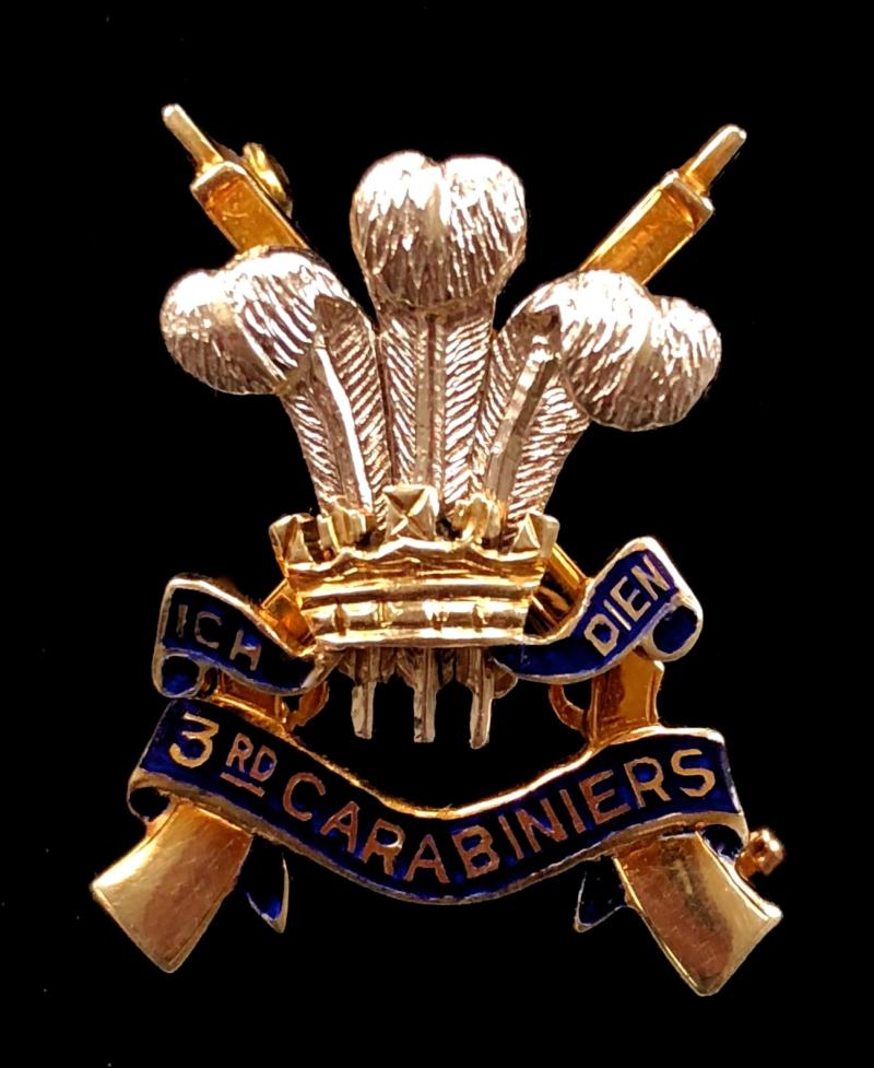 3rd Carabiniers (Prince of Wales's Dragoon Guards) regimental brooch 1922–1971