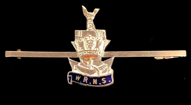 Women's Royal Naval Service WRNS silver bar brooch
