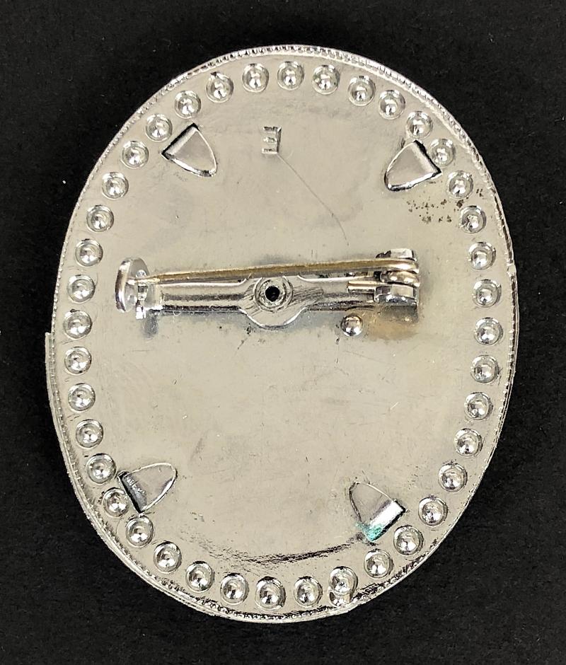 Queen's Own Cameron Highlanders enamel regimental sweetheart brooch